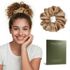 100 Percent Mulberry Silk Scrunchies For Women Oversized Xl Hair Tie For Sleeping Gentle No Damage Hair Accessory For All Hair Types Soft