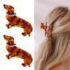 2 Pcs Dachshund Dog Hair Clips For Women Acetate Non Slip Claw Clips Cute Pet Lover Gifts For Christmas And Birthday Stylish Hair