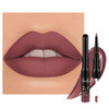 Evpct 1Pcs Red Brown Matte Lip Liner And Liquid Lipstick Stain Makeup Set For Women Red Brown Lip Liner Stain Long Lasting Waterproof Smudge