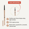 Cellmetics Ultra Slim Precision Eyebrow Pencil For Mature Women Warm Brown 2 Waterproof Brow Pencil With Hair Like Strokes Long Lasting