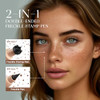 Hosaily 2 In 1 Dual Ended Dark Brown Freckle Stamp And Freckle Pen Waterproof Quick Dry Soft Dot Faux Freckles Natural Lifelike Long Lasting