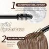 O Cheal Waterproof Dual Ended Brow Gel 2 In 1 Clear And Tinted Gel Grey