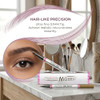 Yemomo Dual Tip Eyebrow Pencil 2 In 1 Waterproof Brow Liner With Ultra Fine Fork And Precision Tip 5 Natural Shades From Light Brown To