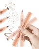 Sumeitang 2 In 1 Faux Freckle Stamp Pen Dual Ended Waterproof Fake Freckle Pen With Different Size Stamps And 0.5Mm Tip Quick Natural Sun