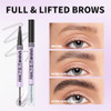 Eyebrow Pencil And Clear Eyebrow Gel Eyebrow Pencils For Women 3D Microblading Eye Brow Pen 4 Tip Plus Clear High Hold Eyebrow Gel