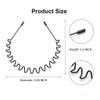 Asltw 2 Pcs Metal Hair Band For Men Headband Women Bands Head Bands For Women S Hair Non Slip Unisex Black Simple Fashion Hair Bands Outdoor