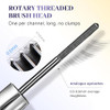 Hjxuqime Iron Wand Mascara 2025 New Brushless Metal Wand Mascara Black Washable Metal Mascaras Waterproof Long Lasting 3D Curling Eyelash