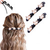 Precirise Hair Barrettes For Women Rhinestone Braided Hair Clips For Women