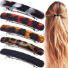 Alpinleux 5 Pcs Barrettes For Women Thin Hair 2.48 Inch Small Non Slip Hair Barrettes For Women Fine Hair Metal Strong Hold French Barrette
