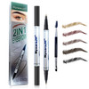 Nyxarajh 2 In 1 Eyebrow Pen Dual Tip Precision Brow Liner With Fine Nibs Waterproof 5 Natural Colors Professional Makeup Tool For Hair Like