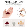Maorulu 2 Pack Mini Acetate Hair Claw Clips 1.6 Inch Small Durable Hair Clips For Women And Girls Strong Hold Tiny Cute Jaw Clips For Bangs