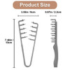 2 In 1 Texture Comb Volumizing Wide And Fine Toothed Hair Comb Anti Frizz Fluffy Styling Tool For Men Women Portable Lightweight Design With