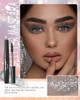 Black Glitter Mascara Shimmer Sparkle Diamond Colored Mascara For Eyelashes Define Long Lasting Curling Multi Use Shimmer Voluminous