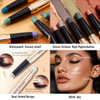 Wugbc Plum Shimmer Eyeshadow Stick Dual Ended Built In Smudger