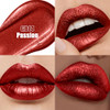Dark Red Metallic Lipstick And Lip Liner Combo Glitter Lipsticks For Women