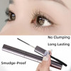 2 In 1 Waterproof Black Mascara With Small And Big Brush For Short Fine Eyelashes No Clumping And Thickening Long Lasting Smudge Proof