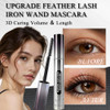Feather Iron Wand Mascara Brush Metal Mascara Wand Super Waterproof Black