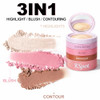 Kspot 3 In 1 Face Travel Mini Set With Blush Bronzer And Highlighter