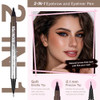 Calailis Eyebrow Pencil For Women 2 In 1 Eyebrow Pen With Dual Ended Microblading 4D Fork Tip And Ultra Fine Eyeliner Tip Create Natural