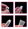 Blingkingdom 6Pcs Lip Gloss Tubes 8Ml Clear Soft Empty Lip Balm Containers Refillable Mini Cosmetic Tubes For Comestic Makeup And Travel