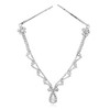 Missgrace Women Bridal Rhinestone Gold Forehead Head Chain Clip Headband Boho Crystal Teardrop Headpiece Hair Jewelry Wedding Prom Party