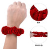 Wllhyf 2 Pcs Red Velvet Hair Scrunchies Large Size Hair Bands Cute Rope Elastic Ties For Girls Women Valentine S Day Gifts Wristband