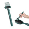 Rhos 2 In 1 Hair Brush Cleaner Tool 1 Pack Green