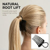 Black Bandette Comb Comb With Elastic Band Ponytail Bump It Up Volume Inserts Combs Fluffy Hair Comb Hair Styling Tool With Elastic Rubber