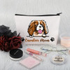 Pwhaoo Cavalier King Charles Spaniel Lover Gift Cavalier Mom Makeup Bag Cavalier King Charles Spaniel Owner Cosmetics Bag Zipper Travel Bag