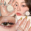 Champagne Silver Shimmer Glitter Single Eyeshadow Palette Ultra Blendable