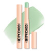 Freeorr Green Color Correcting Concealer Stick Cover Redness Conceals Acne Marks Blemishes Color Corrector Pen Smooth Buildable 2.5G 0.08Oz