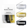 Rani Pins Premium 6 Large Heavy Duty Dupatta Clips Chunni Clips With Safety Pin Black Gold And Silver Securely Attach Dupatta Chunni Hijab