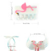 Pink And Purple Iridescent Flamingo Hair Claw Clip Personalized Acetate Novelty Hair Claw For Women Gift 1 Piece