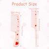 2Pcs Baby Hair Comb Set Pink Strawberry Mini Fine Tooth And Rat Tail Comb