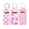Caiqicome Chapstick Lip Balm Holder Key Chain Keychain Lip Potable Chapstick Holders Gloss Cute With Clip Lip Balm Sleeve Pouch Organizer