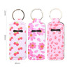 Caiqicome Chapstick Lip Balm Holder Key Chain Keychain Lip Potable Chapstick Holders Gloss Cute With Clip Lip Balm Sleeve Pouch Organizer