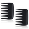 2 Pcs Wide Tooth Comb Pocket Small Travel Mini Curly Hair Comb Wallet Shower Styling Comb Suitable For Women And Men Straight Curly Hair Wet