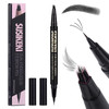 Susikeki Dual Ended Microblading Eyebrow Pen 2 In 1 Liquid Eyebrow Pencil With Brow Fection Angled Brush And Precise Detail Brush Tip Shapes