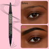 Susikeki Dual Ended Microblading Eyebrow Pen 2 In 1 Liquid Eyebrow Pencil With Brow Fection Angled Brush And Precise Detail Brush Tip Shapes