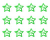 Penta Angel Star Hair Clips 12Pcs Small Metal Star Snap Hair Clips Barrettes Decoration Accessories For Women Green