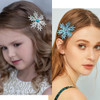 Atoden Sparkly Snowflake Hair Clips Barrettes 8Pcs Christmas Hair Accessories Decorative Hair Pins For Women Girls Princess Elsa Cosplay