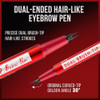 Vevivia Eyebrow Pen With Brush Tip And Curved Tip Natural Brows Dark Brown