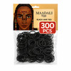 300 Black Hair Ties Small Strong Rubber Bands For Thick Curly And Afro Hair Braids Ponytails And Protective Styles No Breakage Hair Elastics