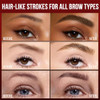 Vevivia 4D Eyebrow Pen For Natural Hair Like Strokes Dark Brown