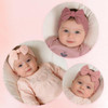 Baotongle 3Pcs Baby Girls Headbands Soft Stretchy Nylon Hair Bands Hair Accessories With Bows For Newborn Baby Girls Infant Toddlers Kids