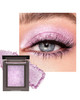 Purple Glitter Eyeshadow Palette Metallic Color Shimmer Single Eye Shadow