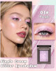 Purple Glitter Eyeshadow Palette Metallic Color Shimmer Single Eye Shadow