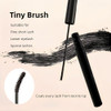Mascara With Tiny Brush For Fine Short Lash And Lower Eyelash And Sparse Lashes Reach Every Eyelash No Clumping Smudge Proof And Waterproof