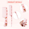 2Pcs Cute Hair Combs Set For Women Kids Small Fine Tooth Comb And Rat Tail Parting Styling Comb Mini Plastic Brush Tools For Toddler Baby