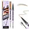 Microblading Eyebrow Pencil 2 In 1 Dual Ended Eyebrow Pen Micro Fork Tip Micro Fork Tip And 4 Tipped Spoolie Brush Precise Brow Pen Natural